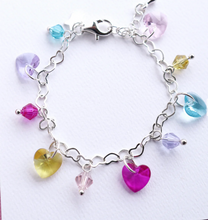 Load image into Gallery viewer, Lauren Hinkley Glitter & Magic Heart Charm Bracelet