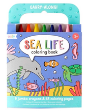 Load image into Gallery viewer, Ooly Carry Along Colouring Book Sea Life