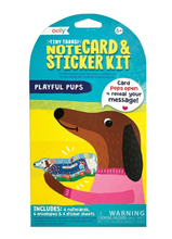 Load image into Gallery viewer, Ooly Notecard & Sticker Set Pups