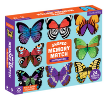 Load image into Gallery viewer, Mudpuppy Shaped Memory Match Butterflies