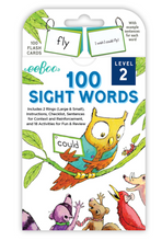 Load image into Gallery viewer, Eeboo 100 Sight Words Level 2 Flash Cards