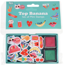 Load image into Gallery viewer, Rex London Top Banana Mini Stamp Set