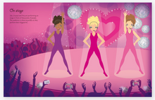 Load image into Gallery viewer, Usborne Sticker Dolly Dressing Popstars