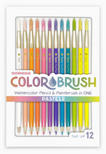 Load image into Gallery viewer, Colourbrush Watercolour Pencil with Paintbrush Pastel