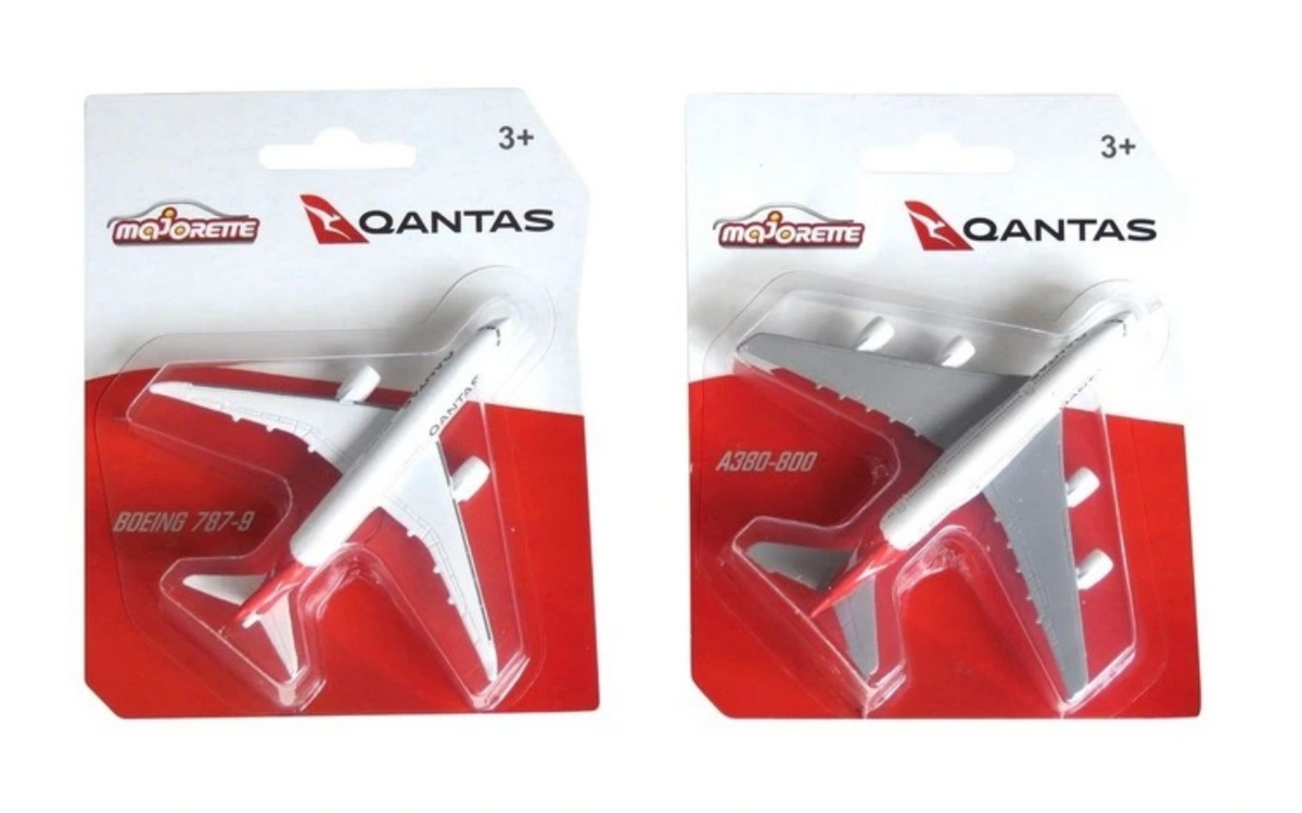 Majorette Qantas Plane Assortment – Kinderplay Playthings