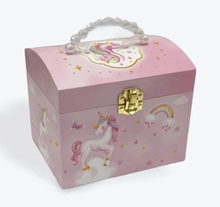 Load image into Gallery viewer, Unicorn Pearl Handle Musical Jewellery Box