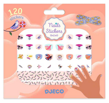 Load image into Gallery viewer, Djeco 120 Feather Nail Stickers