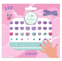 Load image into Gallery viewer, Djeco 120 Flowers Nail Stickers
