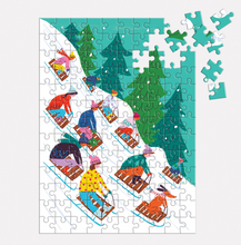 Load image into Gallery viewer, Winter Sledding Puzzle 130 Piece