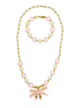 Load image into Gallery viewer, Pink Poppy Ballerina Necklace & Bracelet Set