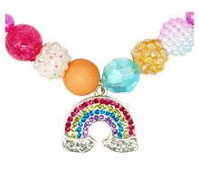 Load image into Gallery viewer, Pink Poppy Rainbow Necklace & Bracelet Set