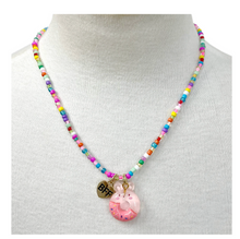 Load image into Gallery viewer, Pink Poppy BFF Donut Necklace Set