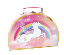 Load image into Gallery viewer, Pink Poppy Unicorn Dreamer 10 Piece Tin Tea Set in Carry Case