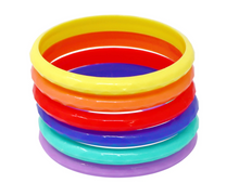 Load image into Gallery viewer, Pink Poppy Unicorn Rainbow Bangle