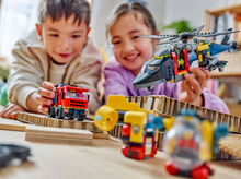Load image into Gallery viewer, Lego City Helicopter, Fire Truck & Submarine Remix 60462