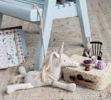 Load image into Gallery viewer, Maileg Unicorn Soft Toy with Harness & Lead