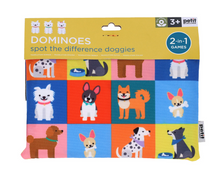 Load image into Gallery viewer, Petit Collage Domino Game - On The Go - Doggies