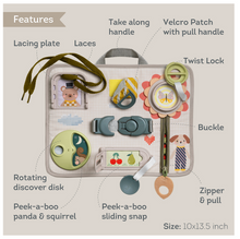 Load image into Gallery viewer, Taf Toys Activity Buckles Board