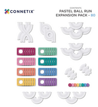 Load image into Gallery viewer, Connetix Pastel Ball Run Expansion Pack - 80 Piece
