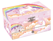 Load image into Gallery viewer, Rainbow Unicorn Musical Jewellery Box