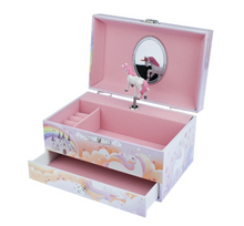 Load image into Gallery viewer, Rainbow Unicorn Musical Jewellery Box