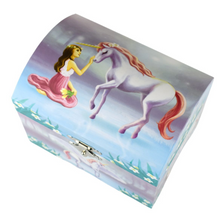 Load image into Gallery viewer, Sugarplum Unicorn Dome Musical Jewellery Box