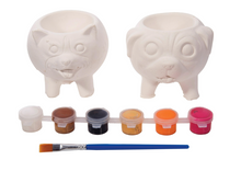 Load image into Gallery viewer, Paint Your Own Puppy Planter - Set of 2