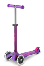 Load image into Gallery viewer, Micro Mini Deluxe Scooter - Purple/Pink LED