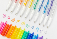 Load image into Gallery viewer, Tiger Tribe Shimmer Scented Gel Pens