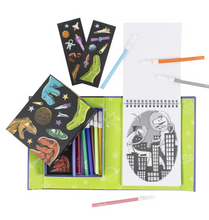Load image into Gallery viewer, Tiger Tribe Colouring Set Dinos in Space