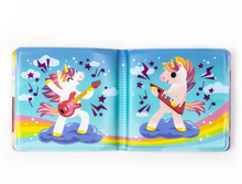 Load image into Gallery viewer, Tiger Tribe Bath Book Messy Unicorns