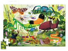 Load image into Gallery viewer, Crocodile Creek Backyard Bugs Holographic Puzzle 50 Pieces