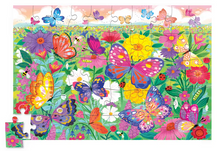 Load image into Gallery viewer, Crocodile Creek Butterflies Holographic Puzzle 50 Pieces
