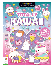 Load image into Gallery viewer, Totally Kawaii Sticker & Colouring Book