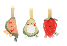 Load image into Gallery viewer, Pearhead Stroller Toy Set of 3 Fruits