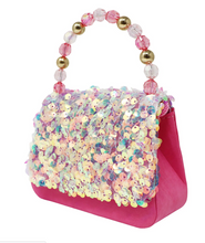 Load image into Gallery viewer, Pink Poppy Mermaid Shimmer Handbag
