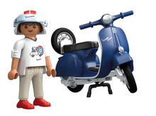 Load image into Gallery viewer, Playmobil Vespa Blue 71622