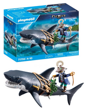 Load image into Gallery viewer, Playmobil Giant Shark with Pirate 71793