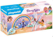 Load image into Gallery viewer, Playmobil Pegasus with Rainbow Clouds 71361