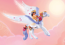 Load image into Gallery viewer, Playmobil Pegasus with Rainbow Clouds 71361
