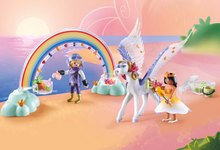 Load image into Gallery viewer, Playmobil Pegasus with Rainbow Clouds 71361