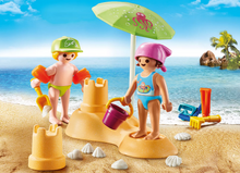 Load image into Gallery viewer, Playmobil Kids with Sand Castle 71581