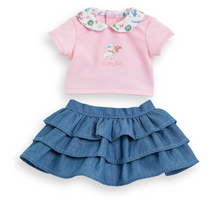 Load image into Gallery viewer, Corolle T-Shirt & Skirt Weekend in Paris 14"