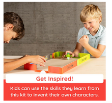 Load image into Gallery viewer, Fat Brain Foosbots Stadium Battle Set