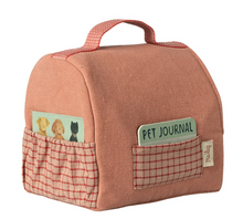 Load image into Gallery viewer, Maileg Pet Carrier with Dusty Puppy & Harness