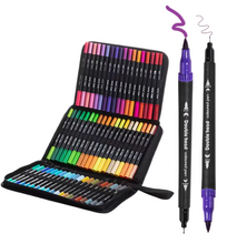 Load image into Gallery viewer, 72 Double Ended Markers in Case