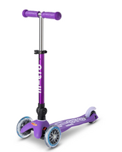 Load image into Gallery viewer, Micro Mini Micro Deluxe Foldable 3 Wheel Scooter Purple