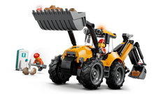 Load image into Gallery viewer, LEGO CIty Yellow Backhoe Loader 60480