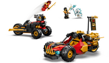 Load image into Gallery viewer, LEGO Ninjago Kai and Cole's Combiner Vehicles 71864