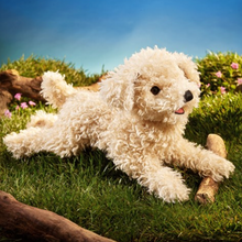 Load image into Gallery viewer, White Poodle Puppy Puppet
